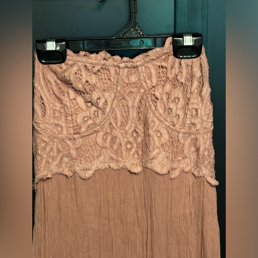Free people strapless maxi dress size large